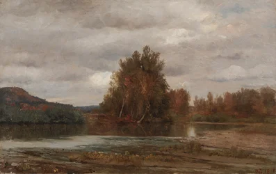 Grå dag på floden Esopus