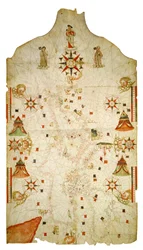Karta över Medelhavet och Svarta havet, 1563.