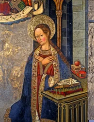 Bebådelsen,1457 (tempera på trä)