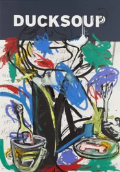 Ducksoup, 2015 (blandteknik på akvarellpapper monterat på panel med recept på baksidan)