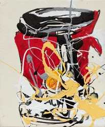 Ketchup, 2019 (husfärg och tusch på duk)