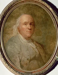 Benjamin Franklin, statsman och ambassadör ... (terrakotta)