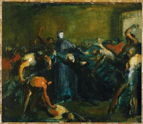Monseigneur Darboy i fängelse (olja på duk)