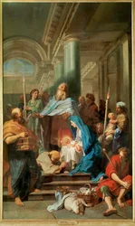 Presentationen av Jesus (målning på duk)