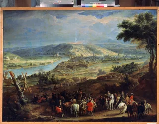 Belägringen av Namur 1692 (The Siege of Namur in 1692). Belägring av staden av Ludvig XIV och Vauban från 29 maj till 30 juni 1692. Målning av Jean-Baptiste Martin (Jean Baptiste Martin