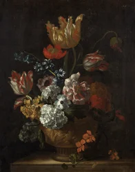 Blommabit (olja på duk)