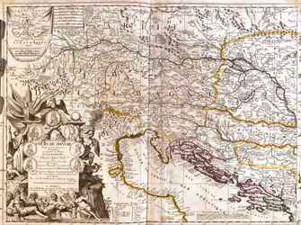 Sydöstra Tyskland, södra Tjeckien, Österrike, västra Slovakien, västra Ungern, Slovenien, Kroatien, Bosnien och Hercegovina