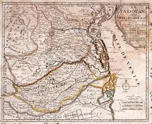 Sydöstra Veneto, nordöstra Emilia-Romagna, Italien