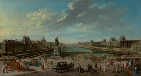 En vy över Paris från Pont Neuf