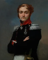 Porträtt av Charles-Louis Regnault, officer från Napoleonkrigen