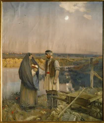 Slutet av dagen (målning på duk)