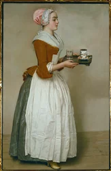 La Chocolatiere. Pastell (pastell på papper)