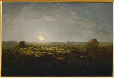 Le parc a mouton, clair de lune (målning på duk)