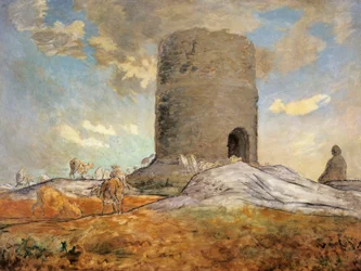 Chailly-tornet i Barbizon, av Jean-Jean-Francois Millet (1814-1875).