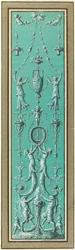 Panel av arabesker för Hôtel de Salm, Paris