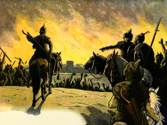 Berättelsen om Alsace berättar för barnen; Les huns;