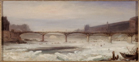 Seine och Pont des Arts, januari 1848
