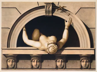 Han är fri (Il est Libre), ca. 1798 (akvarell på papper)