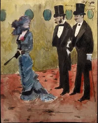På teatern