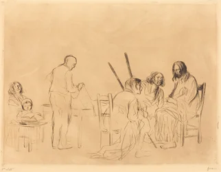 Före måltiden i Emmaus (1:a planschen)
