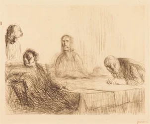 Måltiden i Emmaus (andra planschen)