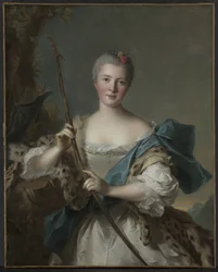 Porträtt av en kvinna som Diana
