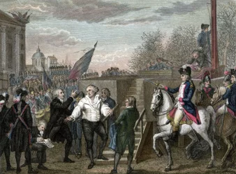 Franska revolutionen: Ludvig XVI:s död giljotinerad i Paris