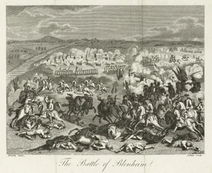 Slaget vid Blenheim 1704, utgiven av J. Pass