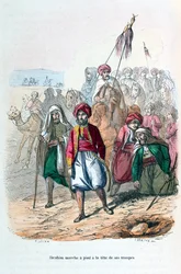 Ibrahim Pasha marscherar vid fronten av sina trupper, 1811-1818 1847
