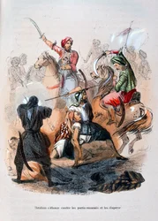 Ibrahim Pasha kämpar mot wahaberna, Saudiarabien, 1811-1818 1847