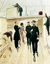 US Navy: konteramiral, kapten och fänrik