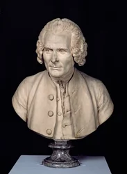 Byst av Jean-Jacques Rousseau (1712-78)