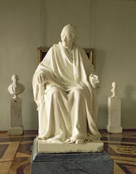 Francois Marie Arouet Voltaire (1694-1778) 1781 (marmor)