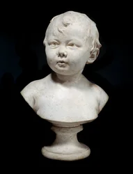 Sabine Houdon vid en ålder av tio månader Byst i gips av Jean Antoine Houdon (1741-1828) 1788 Paris, Louvren