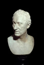 Terrakottabyst av filosofen Denis Diderot (1713-1784) Skulptur av Jean Antoine Houdon (1741-1828) 1771 Paris, Louvren