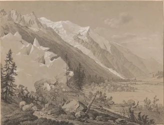 Utsikt över Mont Blanc