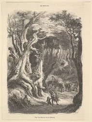 En utsikt i Morvanskogen, 1837-66.
