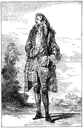 Man i fransk kostym, 1885.