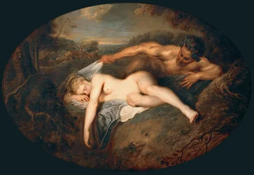 Nymf och satyr: Jupiter och Antiope