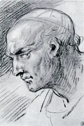 Studie av ett huvud, 1913.
