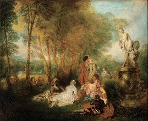 Kärlekens fest, ca. 1718-1719