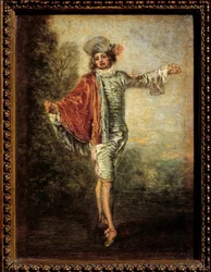 Den likgiltige. Omkring 1717. 0,25 x 0,19 m. Louvren, Paris
