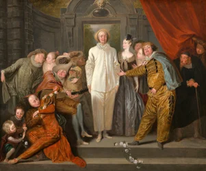 De italienska komikerna, troligen 1720.