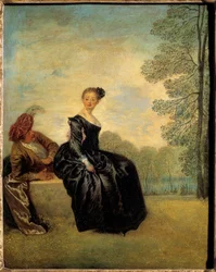 Pudyn. Målning av Jean Antoine Watteau (1684-1721)