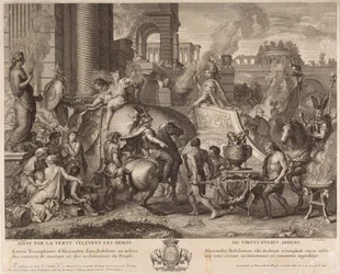 Alexander kommer in i Babylon