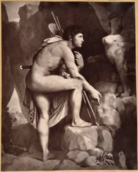 Oidipus med sfinx enligt Ingres.