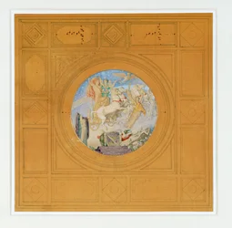 Napoleon I:s apoteos. Inskription i guld, under ...
