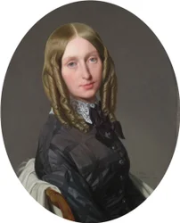 Franska: Porträtt av Madame Frédéric de Reiset Augustine-Modeste-Hortense Reiset