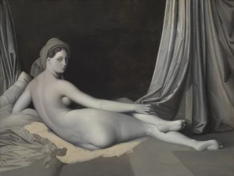 Odalisque i Grisaille, ca. 1824-34.