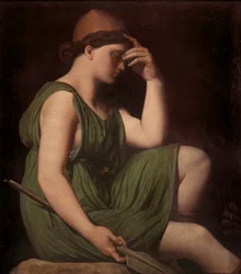 Odysseus, studie för Homeros apoteos, c.1850